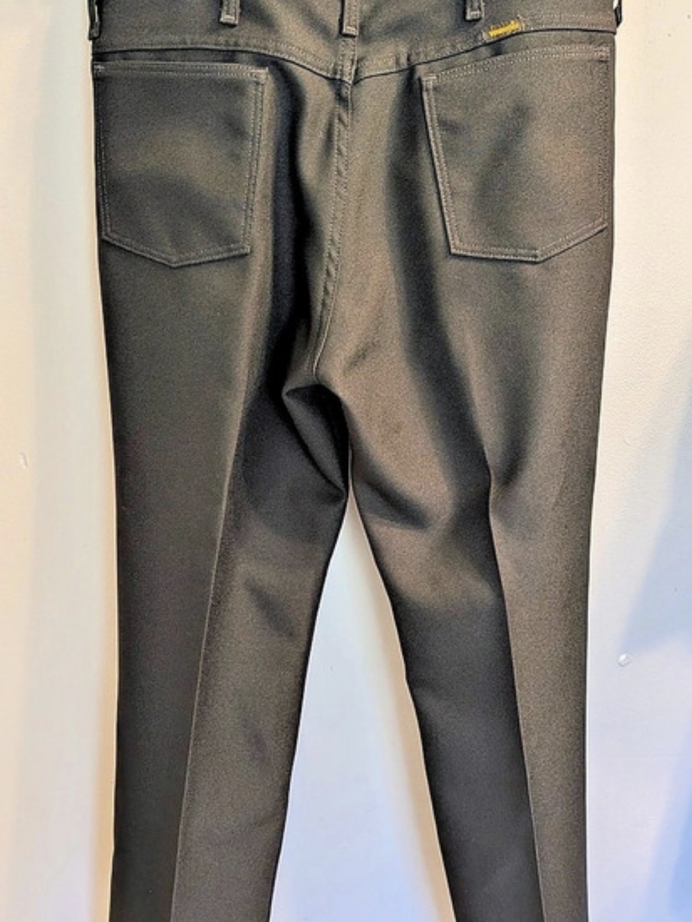 Wrangler Men's Black Dress Pants 82BK Poly Twill Boot Cut Pants 36 x 30